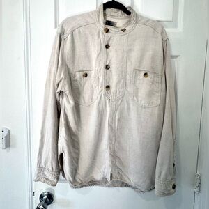 ISABEL MARANT SHIRT LINEN-BLEND LONG SLEEVE SIZE M